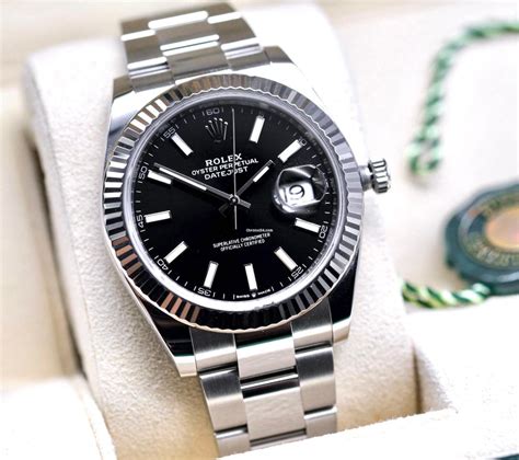 black rolex datejust|rolex datejust 41mm black.